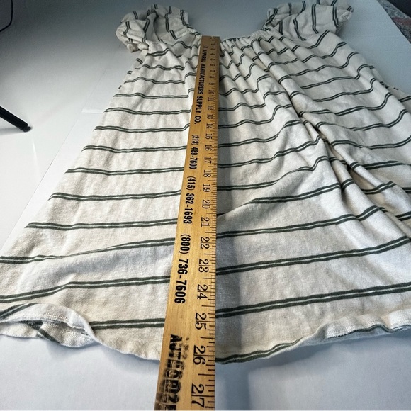 American Eagle Outfitters Off-Shoulder Striped Mini Dress - Cream and Black - Picture 4 of 4